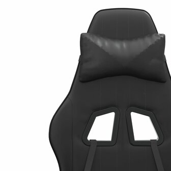 Gamestoel draaibaar kunstleer zwart 9