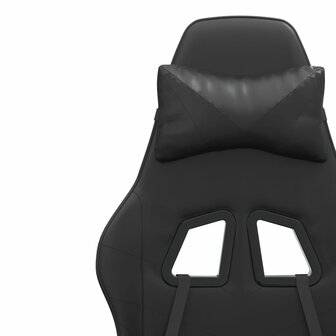 Gamestoel draaibaar kunstleer zwart 9