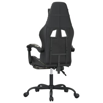gamestoel draaibaar met voetensteun kunstleer zwart&amp;camouflage 5