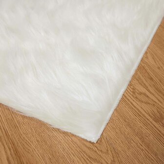 Nep Schapenvacht Tapijt Tafalla Wit 120 x 170 cm Polyester 7