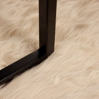 Nep Schapenvacht Tapijt Tafalla Beige 80 x 150 cm Polyester 5
