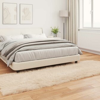 Nep Schapenvacht Tapijt Tafalla Beige 80 x 250 cm Polyester 4