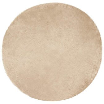 Nep Schapenvacht Tapijt Tafalla Beige &Oslash; 160 cm Polyester 2