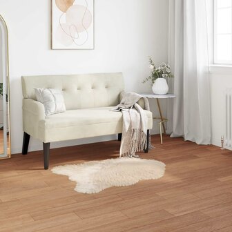Nep Schapenvacht Tapijt Tafalla Beige 60 x 90 cm Polyester 1