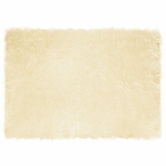 Nep Schapenvacht Tapijt Tafalla Cr&egrave;me 140 x 200 cm Polyester 2