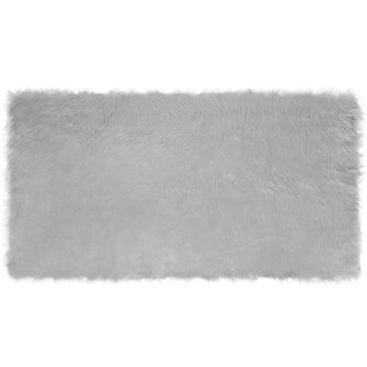 Nep Schapenvacht Tapijt Tafalla Grijs 80 x 150 cm Polyester 2