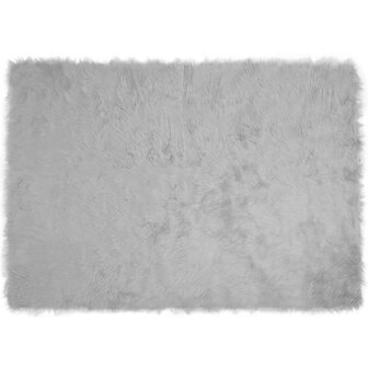 Nep Schapenvacht Tapijt Tafalla Grijs 140 x 200 cm Polyester 2