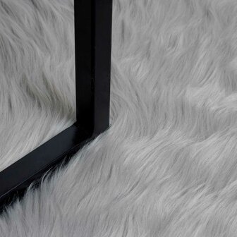 Nep Schapenvacht Tapijt Tafalla Grijs 50 x 80 cm Polyester 5