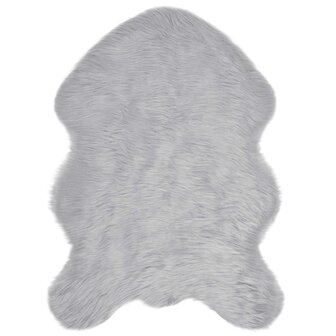 Nep Schapenvacht Tapijt Tafalla Grijs 60 x 90 cm Polyester 2