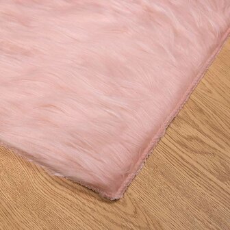 Nep Schapenvacht Tapijt Tafalla Roze 80 x 200 cm Polyester 7