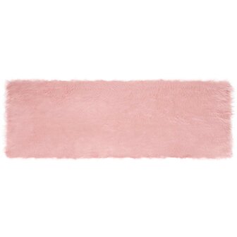 Nep Schapenvacht Tapijt Tafalla Roze 80 x 250 cm Polyester 2