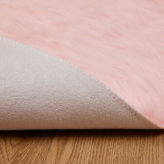 Nep Schapenvacht Tapijt Tafalla Roze &Oslash; 160 cm Polyester 7