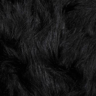 Nep Schapenvacht Tapijt Tafalla Zwart 80 x 250 cm Polyester 9