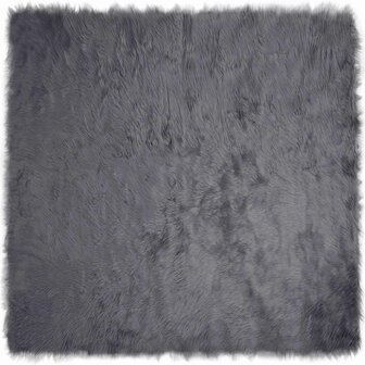 Nep Schapenvacht Tapijt Tafalla Antraciet 160 x 160 cm 2