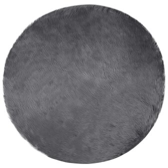 Nep Schapenvacht Tapijt Tafalla Antraciet &Oslash; 80 cm Polyester 2