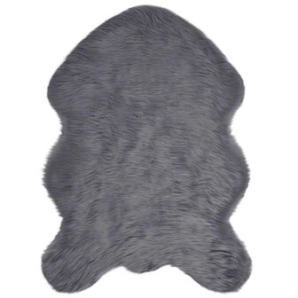 Nep Schapenvacht Tapijt Tafalla Antraciet 50 x 80 cm Polyester 2
