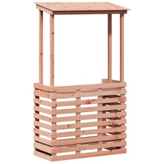 Tuinbartafel met dak 112,5x57x195,5 cm massief hout 2