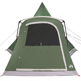 Teepee Tent met dak met opslag Groen 545 x 450 x 295 cm 6