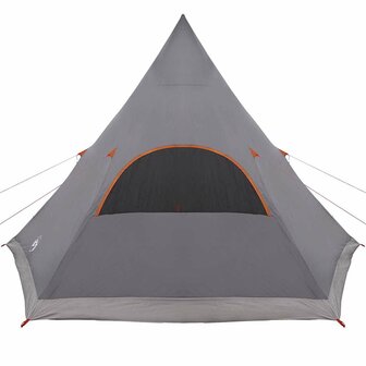 Teepee Tent met dak Grijs en Oranje 545 x 450 x 295 cm 8