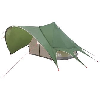 Teepee Tent met dak Groen en Grijs 600 x 600 x 347 cm 4