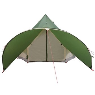 Teepee Tent met dak Groen en Grijs 600 x 600 x 347 cm 5