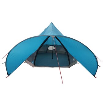 Teepee Tent met dak Blauw en Grijs 600 x 600 x 347 cm 6
