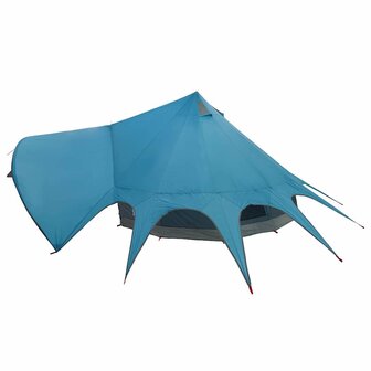 Teepee Tent met dak Blauw en Grijs 600 x 600 x 347 cm 7