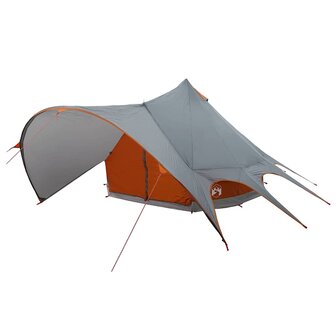 Teepee Tent met dak Grijs en Oranje 600 x 600 x 347 cm 4