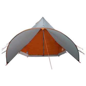 Teepee Tent met dak Grijs en Oranje 600 x 600 x 347 cm 5