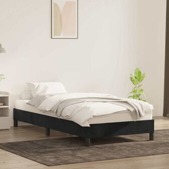 Bedframe zonder matras 90x220 cm fluweel zwart 3