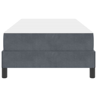 Boxspringbed met matras Donkergrijs 80 x 220 cm Stof 6
