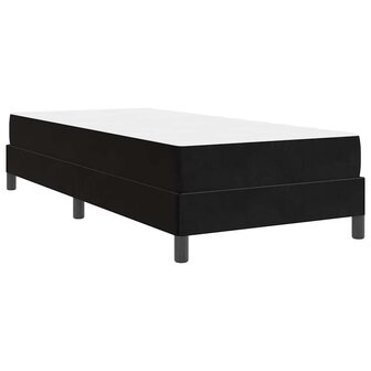Boxspringbed met matras Zwart 80 x 220 cm Stof 8