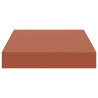 Wandplank met opslag 2 pcs Rood 23 x 23,5 x 4 cm Bewerkt hout 6