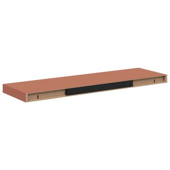 Wandplank Wandgemonteerd Rood 80 x 23,5 x 4 cm Bewerkt hout 8