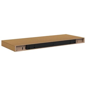 Wandplank Wandgemonteerd Beige 50 x 23 x 4 cm Bewerkt hout 8