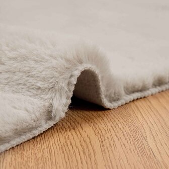 Nep Konijnenbont Tapijt Olite Beige 120 x 120 cm Polyester 5