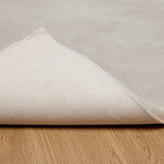 Nep Konijnenbont Tapijt Olite Beige 120 x 120 cm Polyester 8