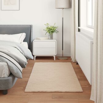 Nep Konijnenbont Tapijt Olite Taupe 80 x 150 cm Polyester 4