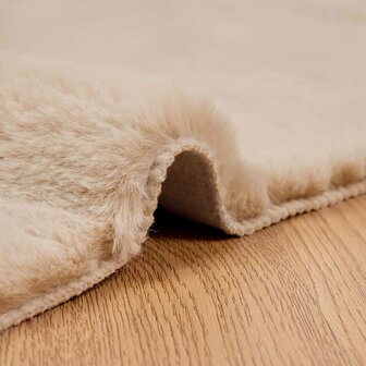 Nep Konijnenbont Tapijt Olite Taupe 80 x 150 cm Polyester 5
