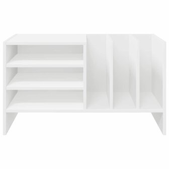 Platenkast met plank Wit 78.5 x 35 x 45 cm Bewerkt hout 5