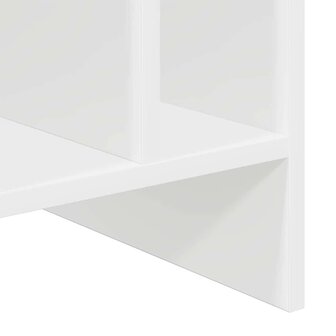 Platenkast met plank Wit 78.5 x 35 x 45 cm Bewerkt hout 9