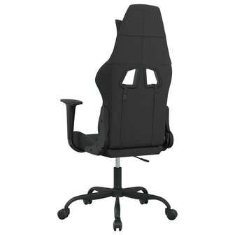 Massage gamestoel stof zwart en taupe 5
