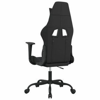 Massage gamestoel stof zwart en blauw 5