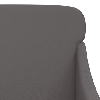 Fauteuil 63x76x80 cm kunstleer grijs 6