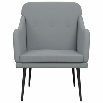 Fauteuil 63x76x80 cm stof lichtgrijs 3