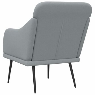 Fauteuil 63x76x80 cm stof lichtgrijs 5
