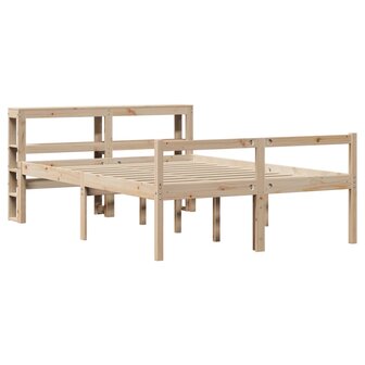 Seniorenbed met hoofdbord massief grenenhout 140x200 cm 3