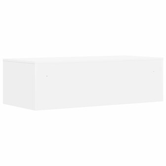 Aan de muur bevestigd bureau Wit 100 x 45 x 30 cm Bewerkt hout 7