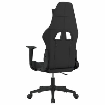 Massage gamestoel stof zwart en blauw 5