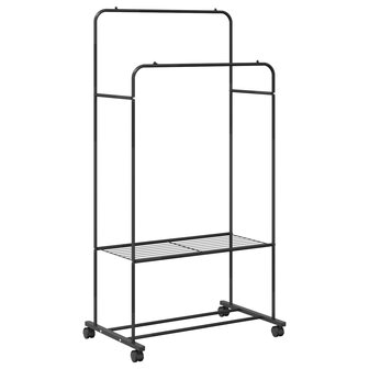Kledingrek Effen Zwart 2